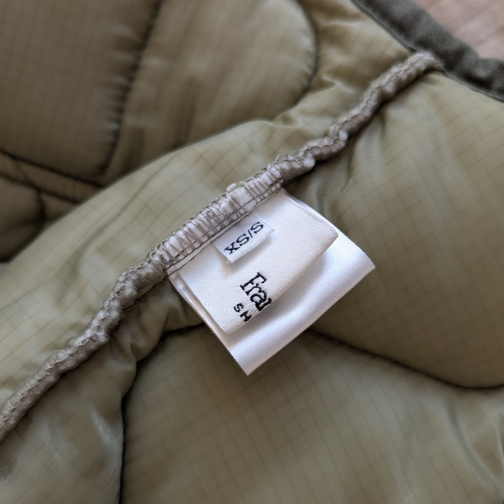 The Frankie Shop Teddy Quilted Jacket Olive Green XS/S - Picture 5 of 6